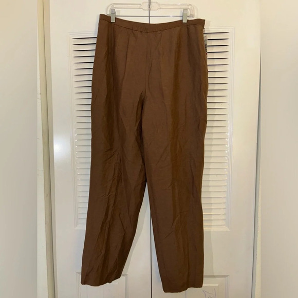 Vintage Pendleton silk linen women's pants size 16 - Picture 1 of 6
